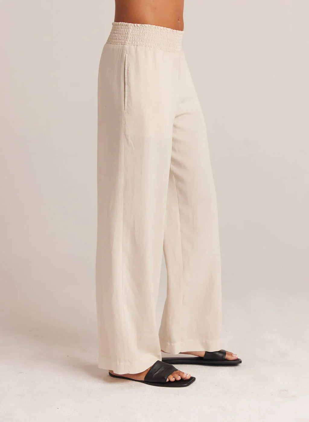 Bella Dahl Smocked Waist Wide Leg Pants
