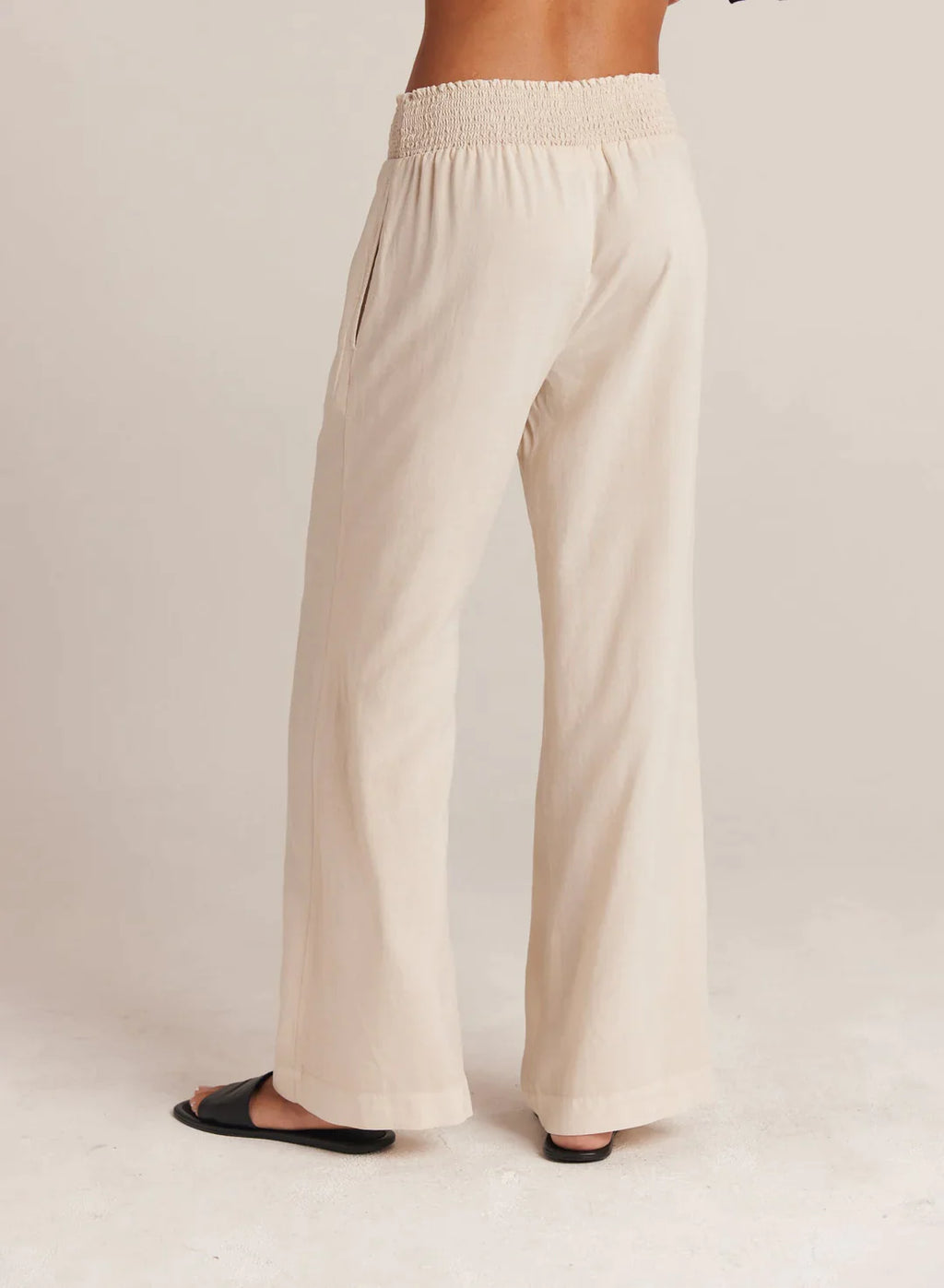 Bella Dahl Smocked Waist Wide Leg Pants