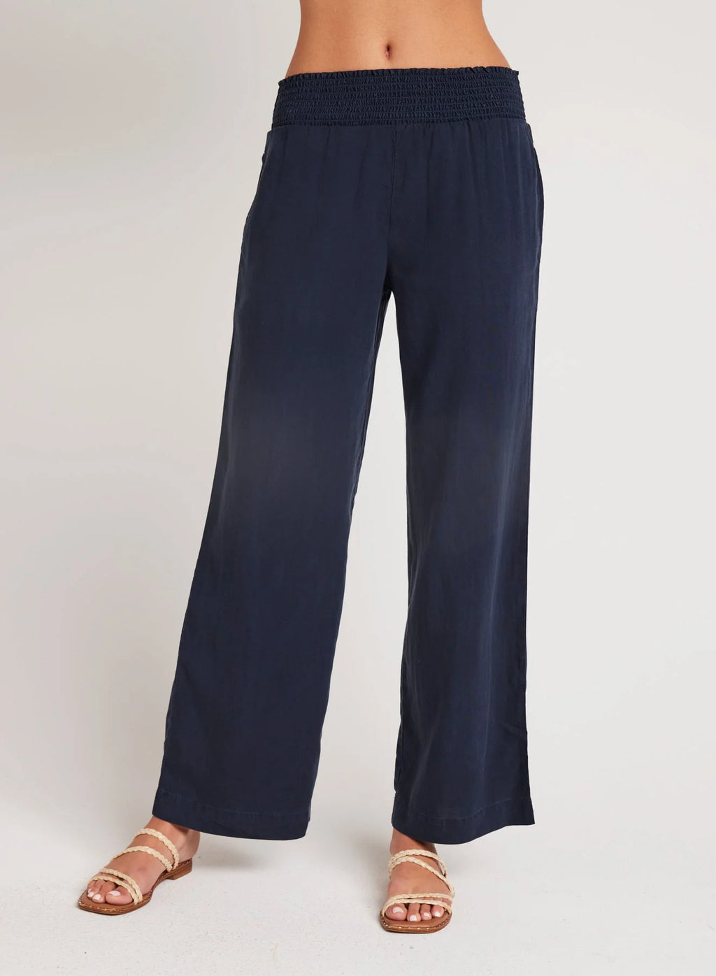 Bella Dahl Smocked Waist Wide Leg Pants