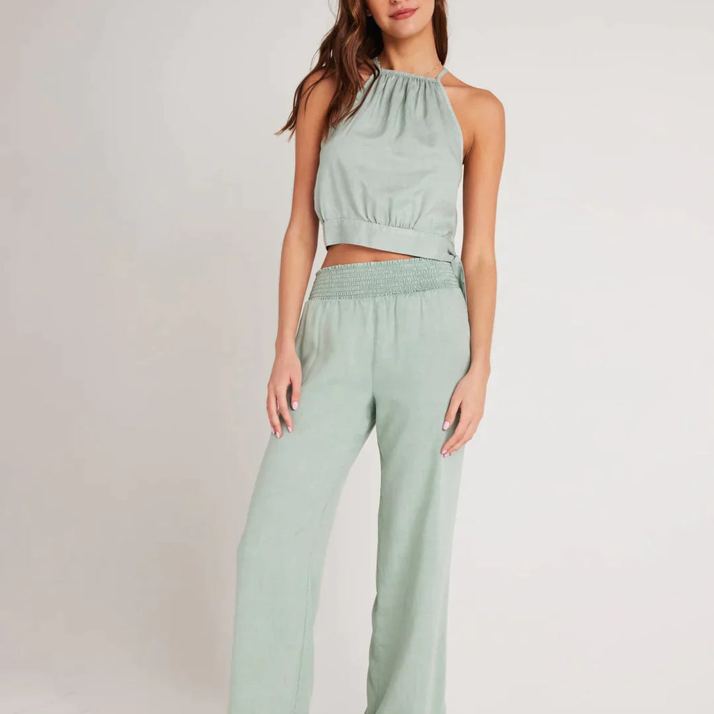 Bella Dahl Smocked Waist Wide Leg Pants