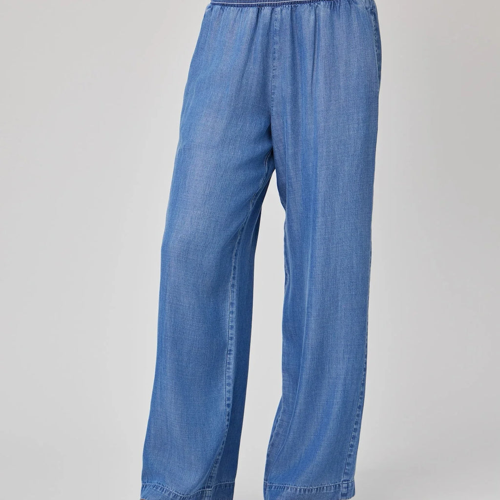Bella Dahl Smocked Waist Wide Leg Pant