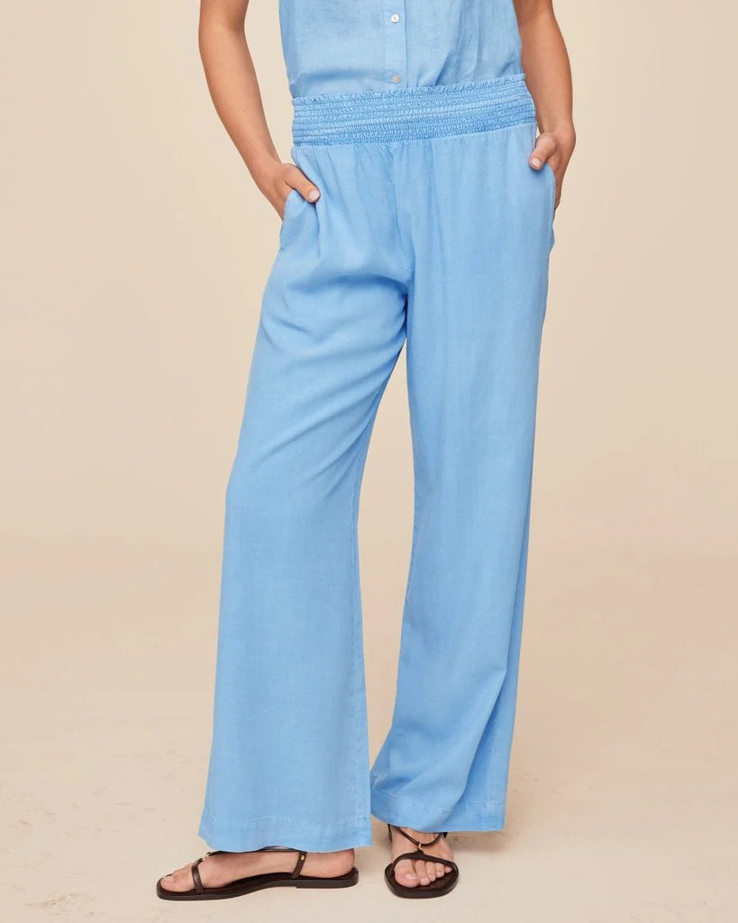 Bella Dahl Smocked Waist Wide Leg Pants