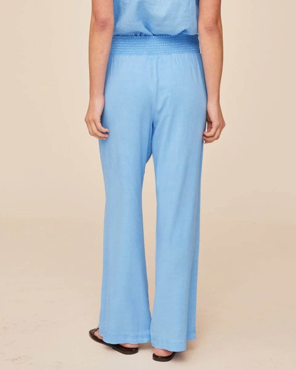 Bella Dahl Smocked Waist Wide Leg Pants
