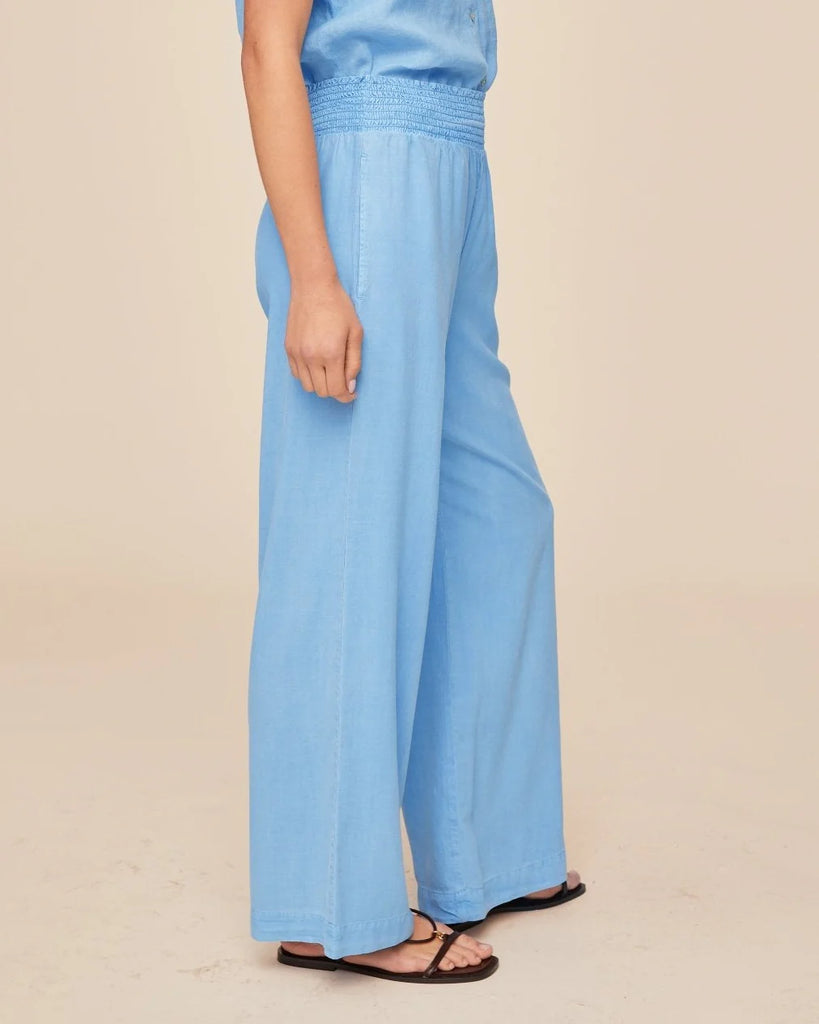 Bella Dahl Smocked Waist Wide Leg Pants