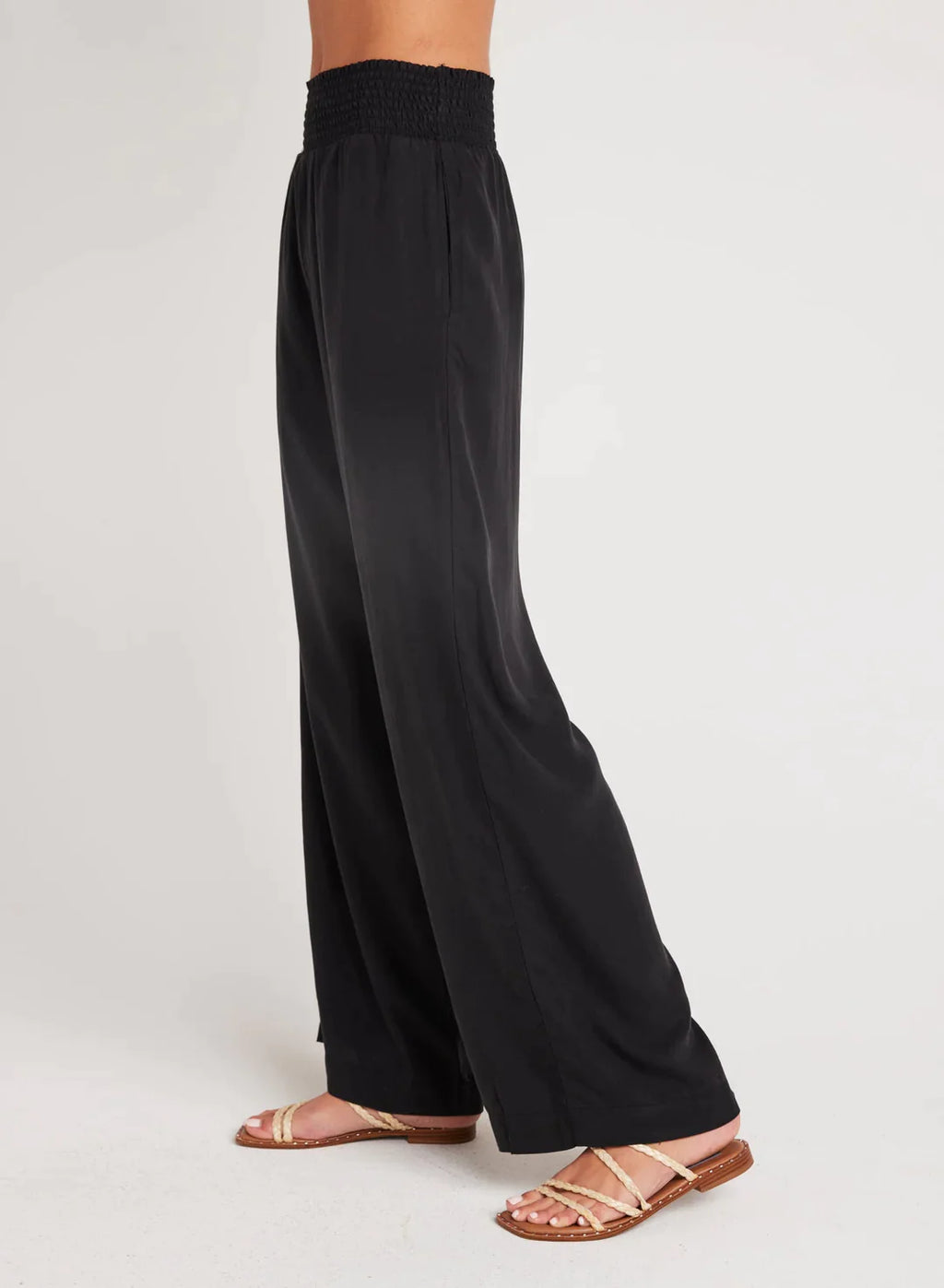 Bella Dahl Smocked Waist Wide Leg Pants