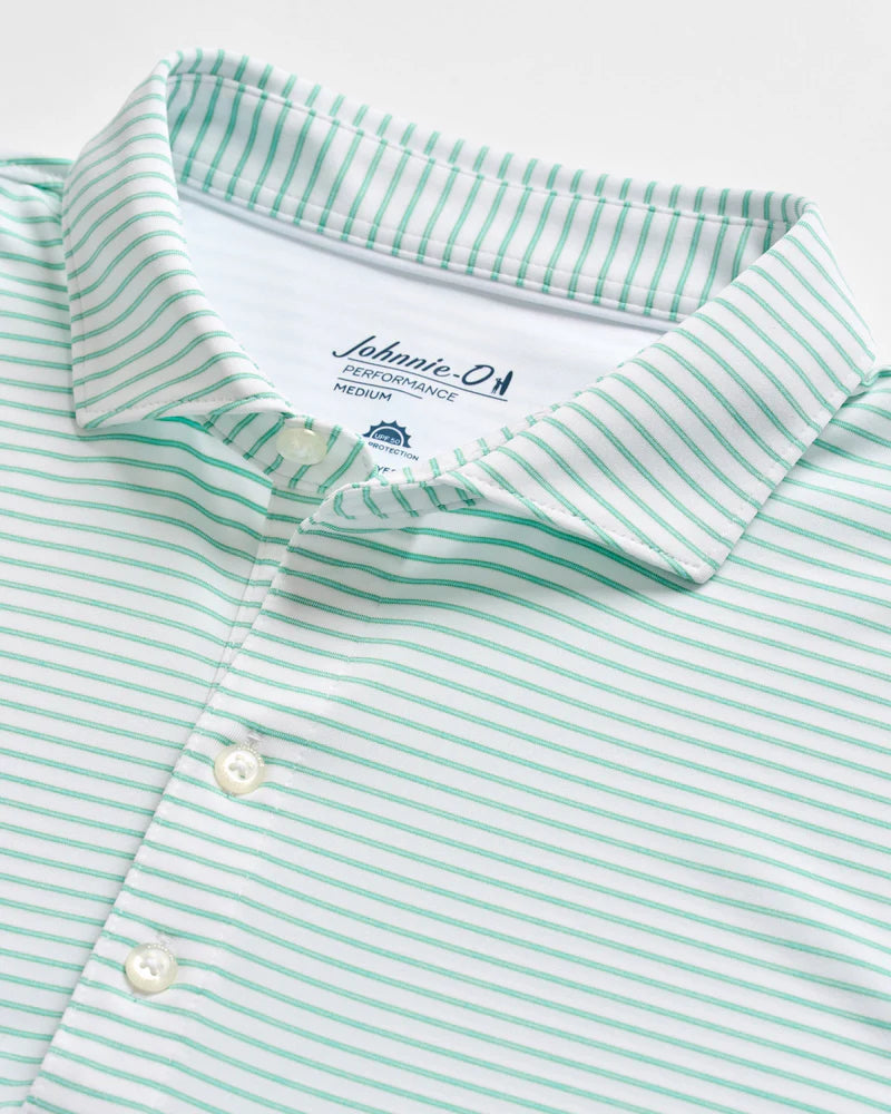 Johnnie-o Michael Stripe Performance Jersey Polo