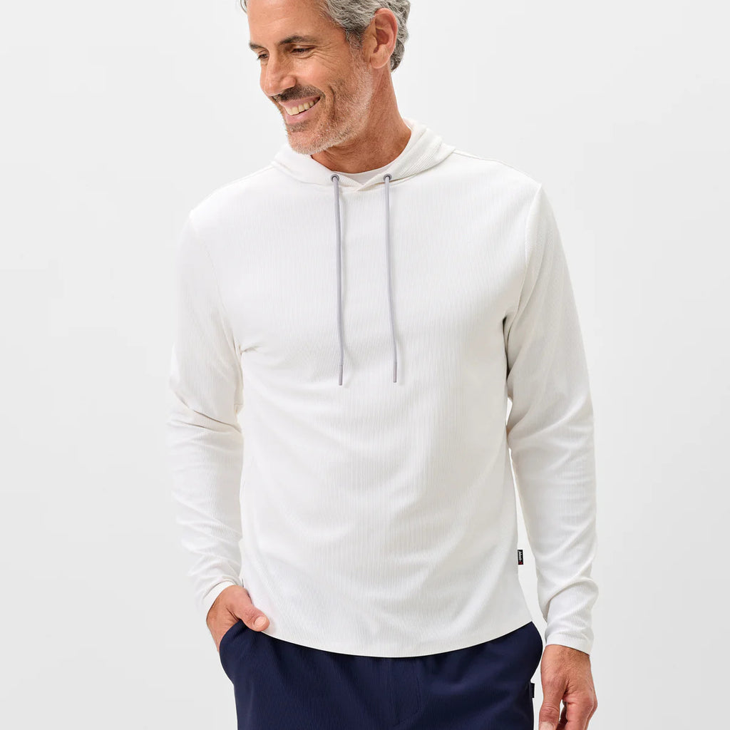 Johnnie-O Hoppin Ribbed Knit Performance Hoodie