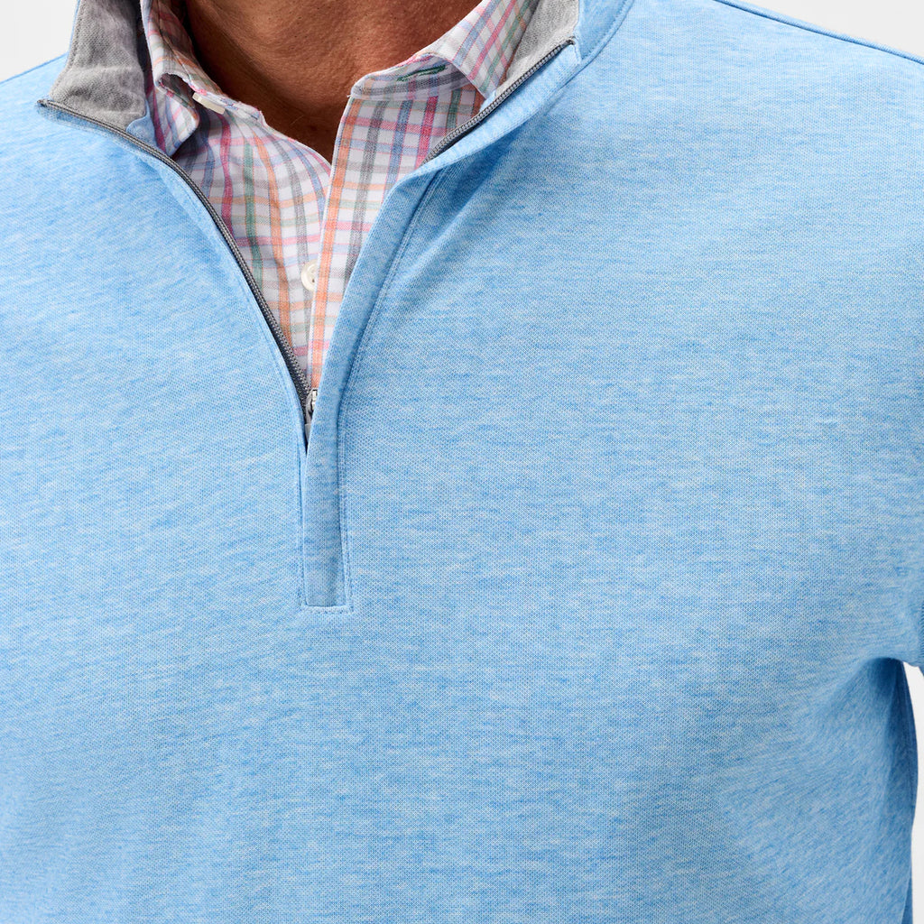 Johnnie-O Pircio Dri-Release Heathered 1/4 Zip Pullover