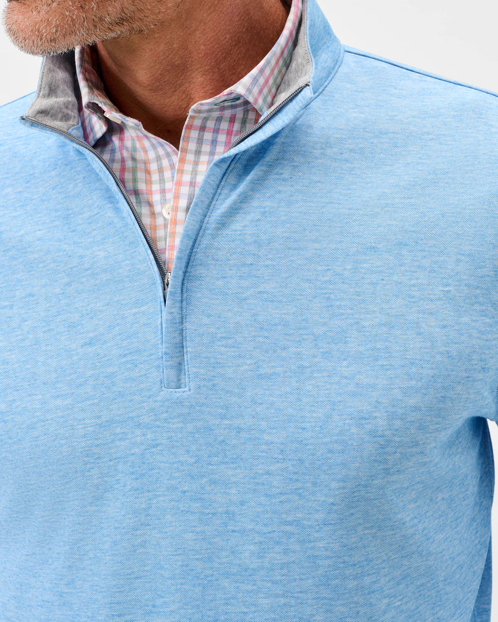 Johnnie-O Pircio Dri-Release Heathered 1/4 Zip Pullover