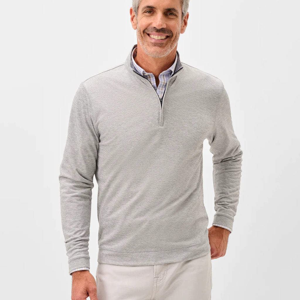 Johnnie-O Pircio Dri-Release Heathered 1/4 Zip Pullover
