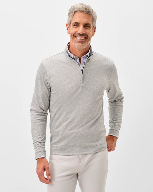Johnnie-O Pircio Dri-Release Heathered 1/4 Zip Pullover