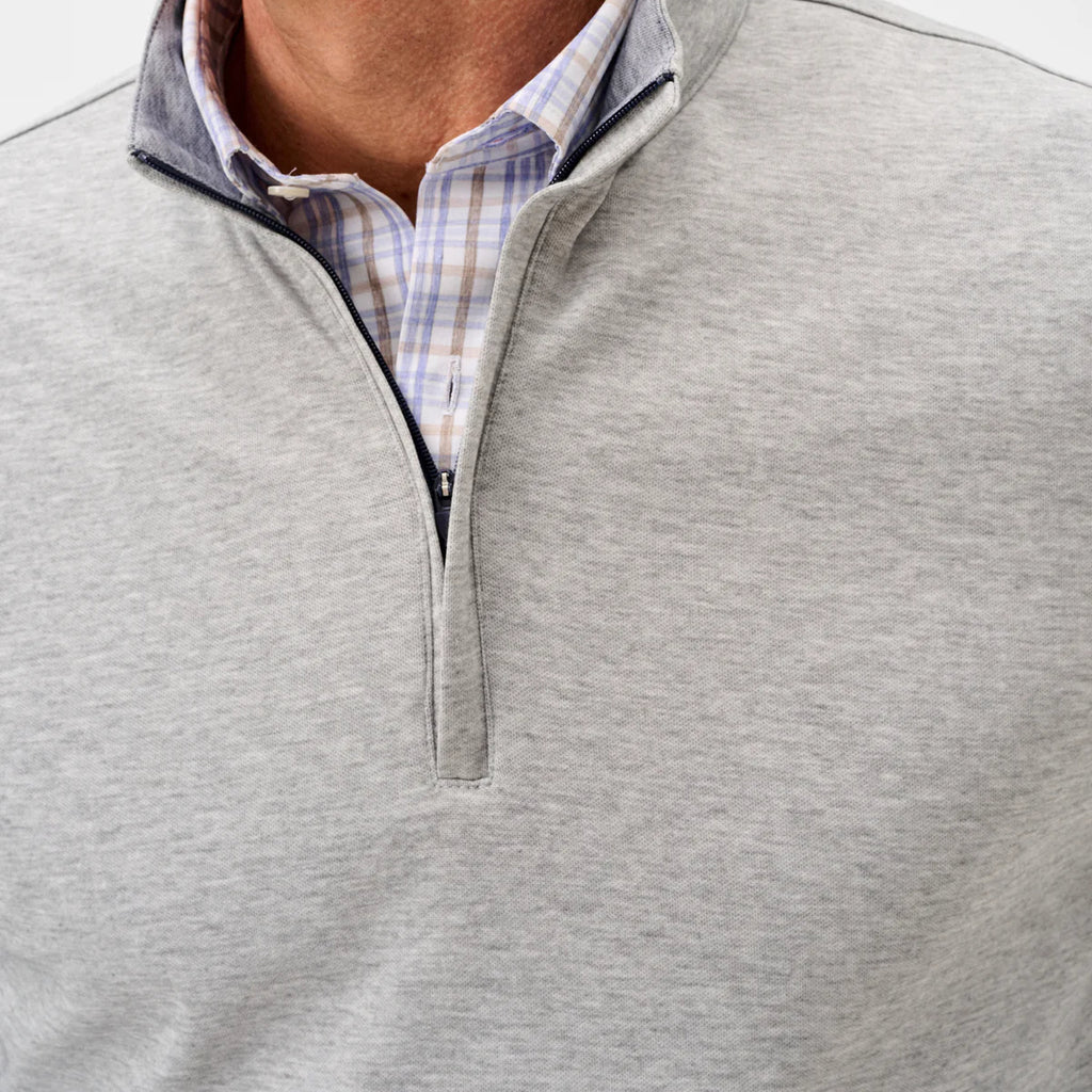 Johnnie-O Pircio Dri-Release Heathered 1/4 Zip Pullover