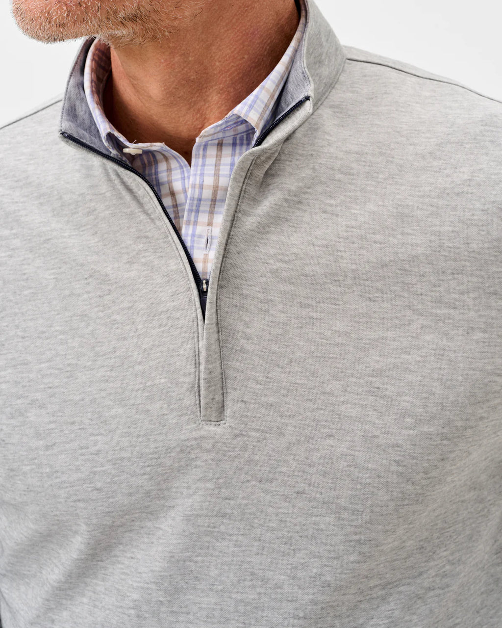 Johnnie-O Pircio Dri-Release Heathered 1/4 Zip Pullover
