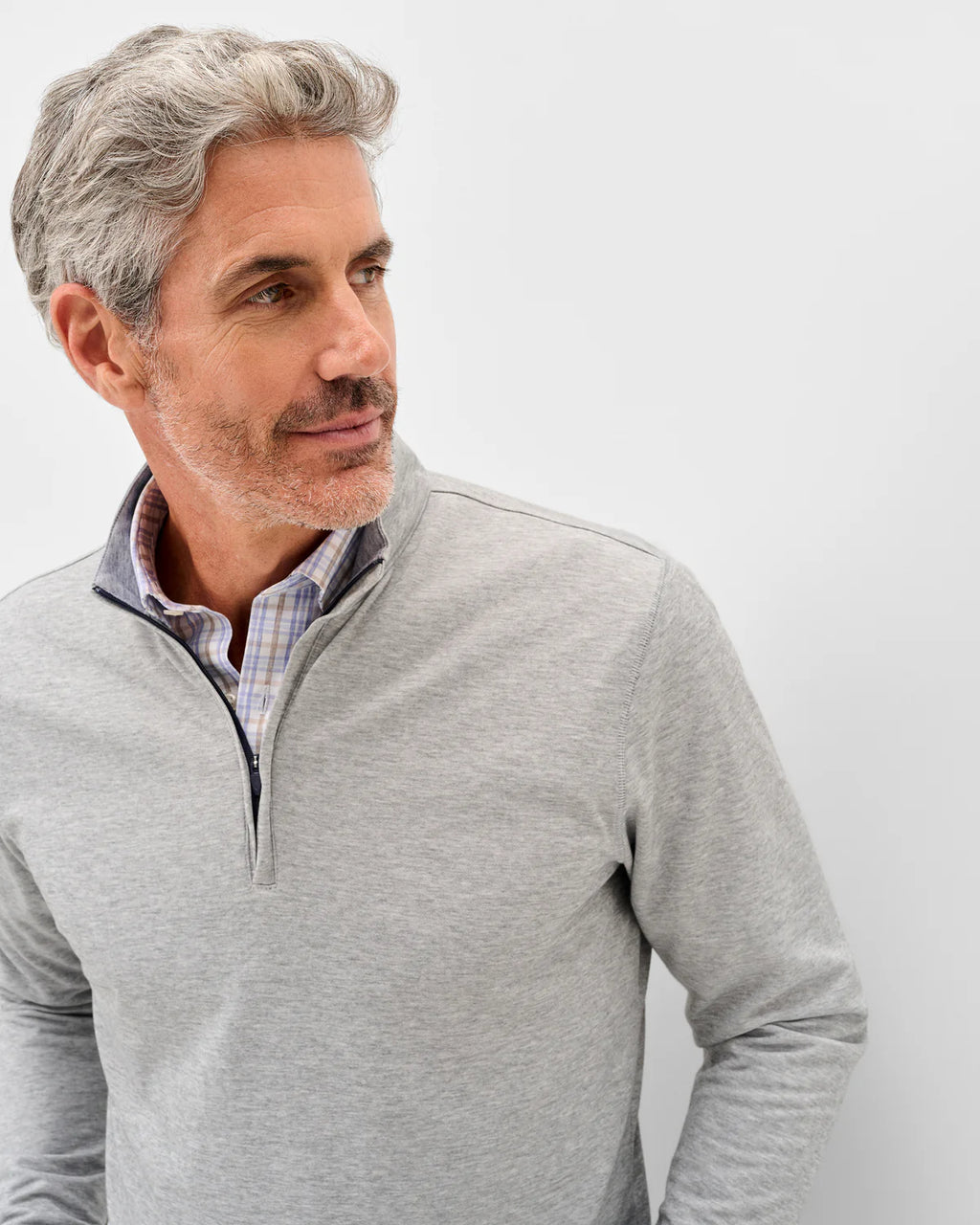 Johnnie-O Pircio Dri-Release Heathered 1/4 Zip Pullover
