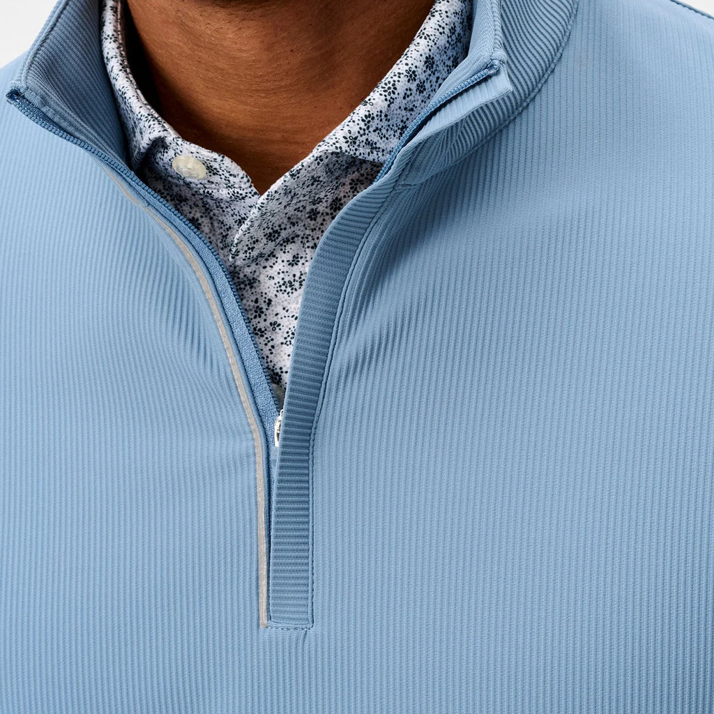 Johnnie-O Hoppin Ribbed Knit Performance 1/4 Zip Pullover