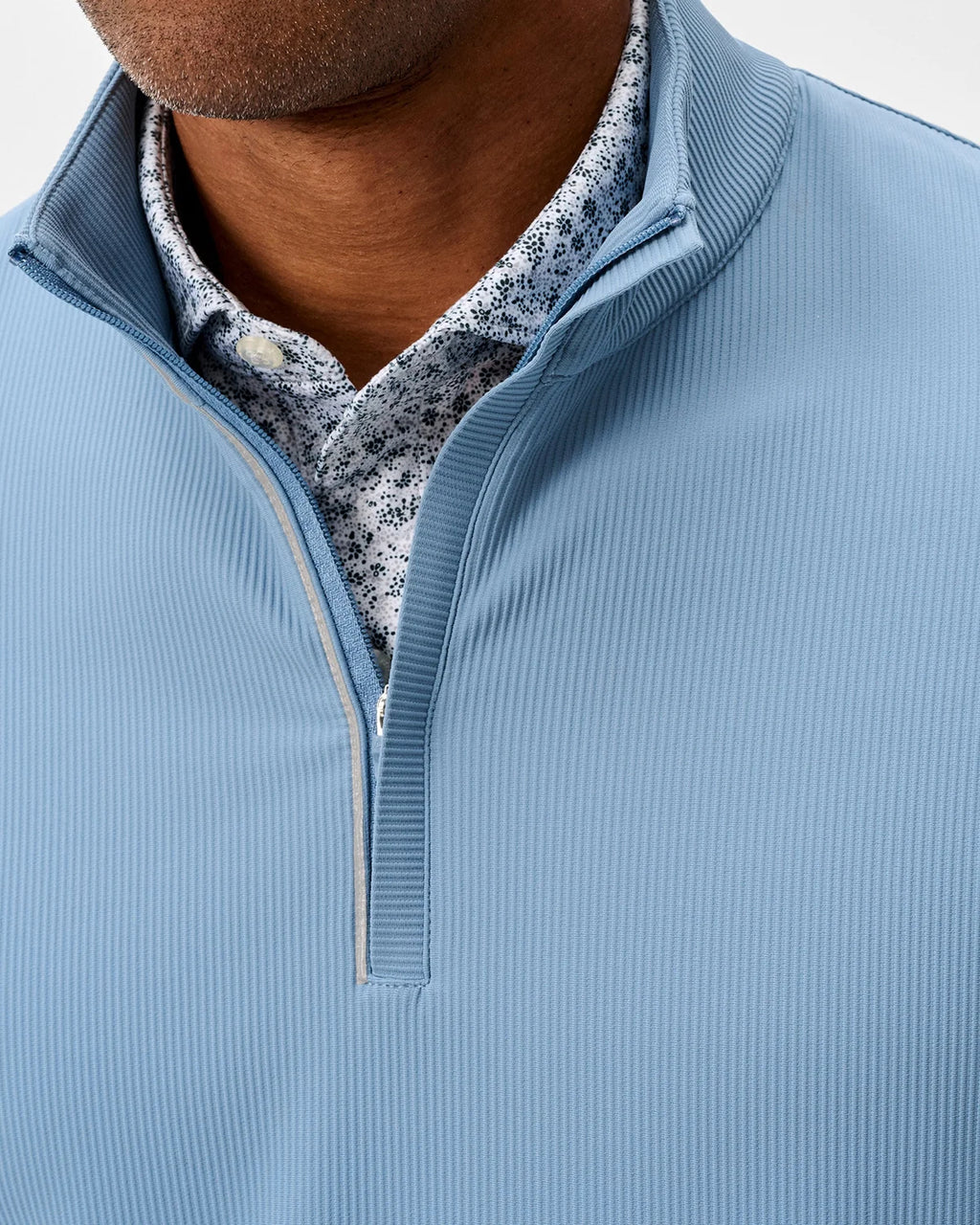 Johnnie-O Hoppin Ribbed Knit Performance 1/4 Zip Pullover