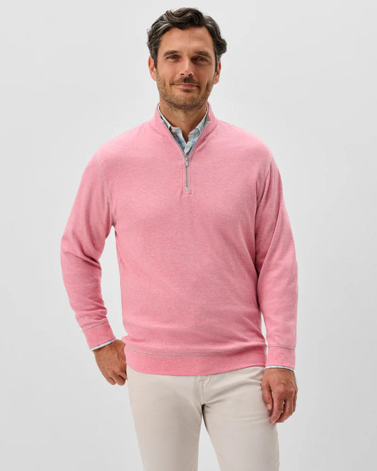 Johnnie-O Hanks Lightweight Textured 1/4 Zip Pullover