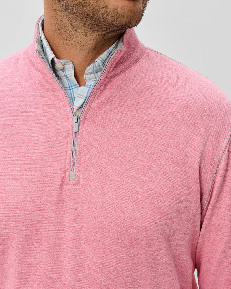 Johnnie-O Hanks Lightweight Textured 1/4 Zip Pullover