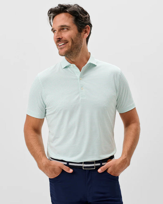 Johnnie-o Michael Stripe Performance Jersey Polo