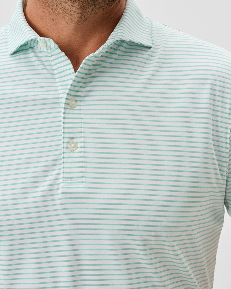 Johnnie-o Michael Stripe Performance Jersey Polo