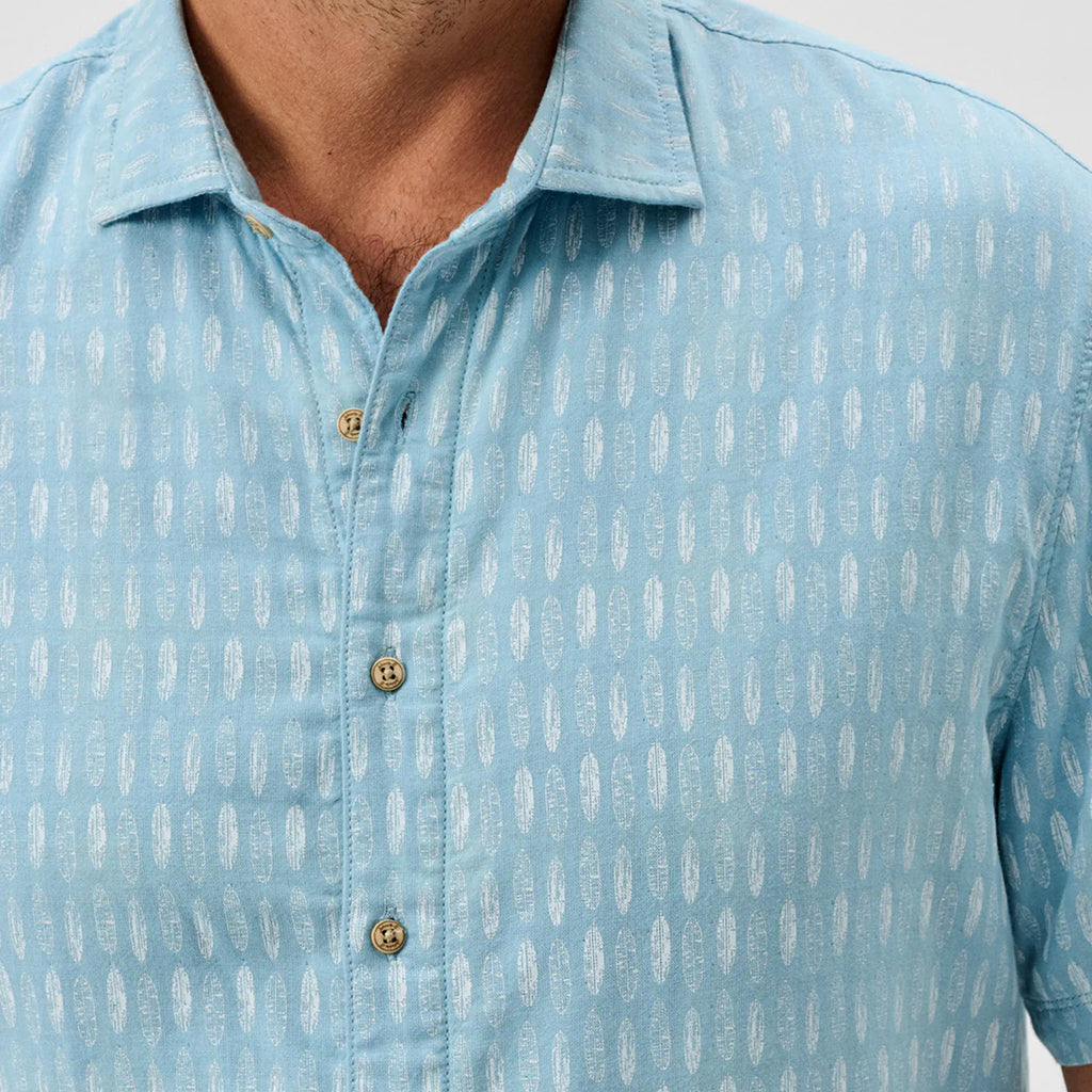 Johnnie-O "Surf Flannel" Short Sleeve Button Down Shirt