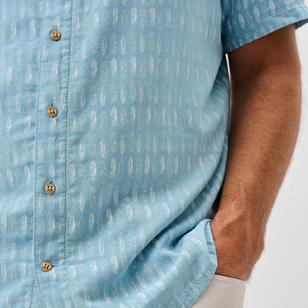 Johnnie-O "Surf Flannel" Short Sleeve Button Down Shirt