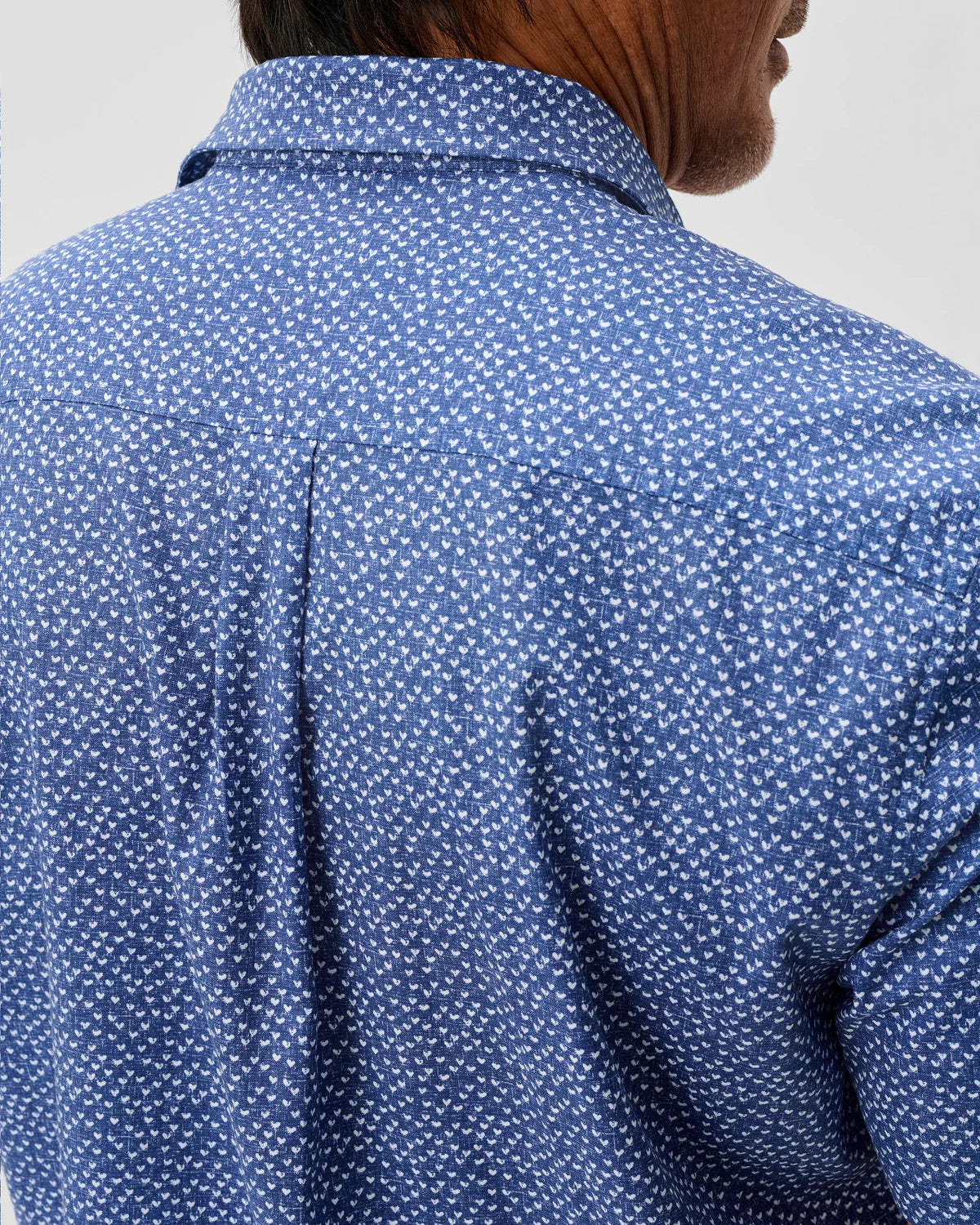 Johnnie-O Cotton Blend Short Sleeve Button Down Shirt
