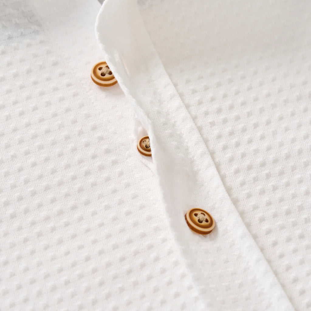 Johnnie-O Surfsucker Knit Short Sleeve Button Down Shirt
