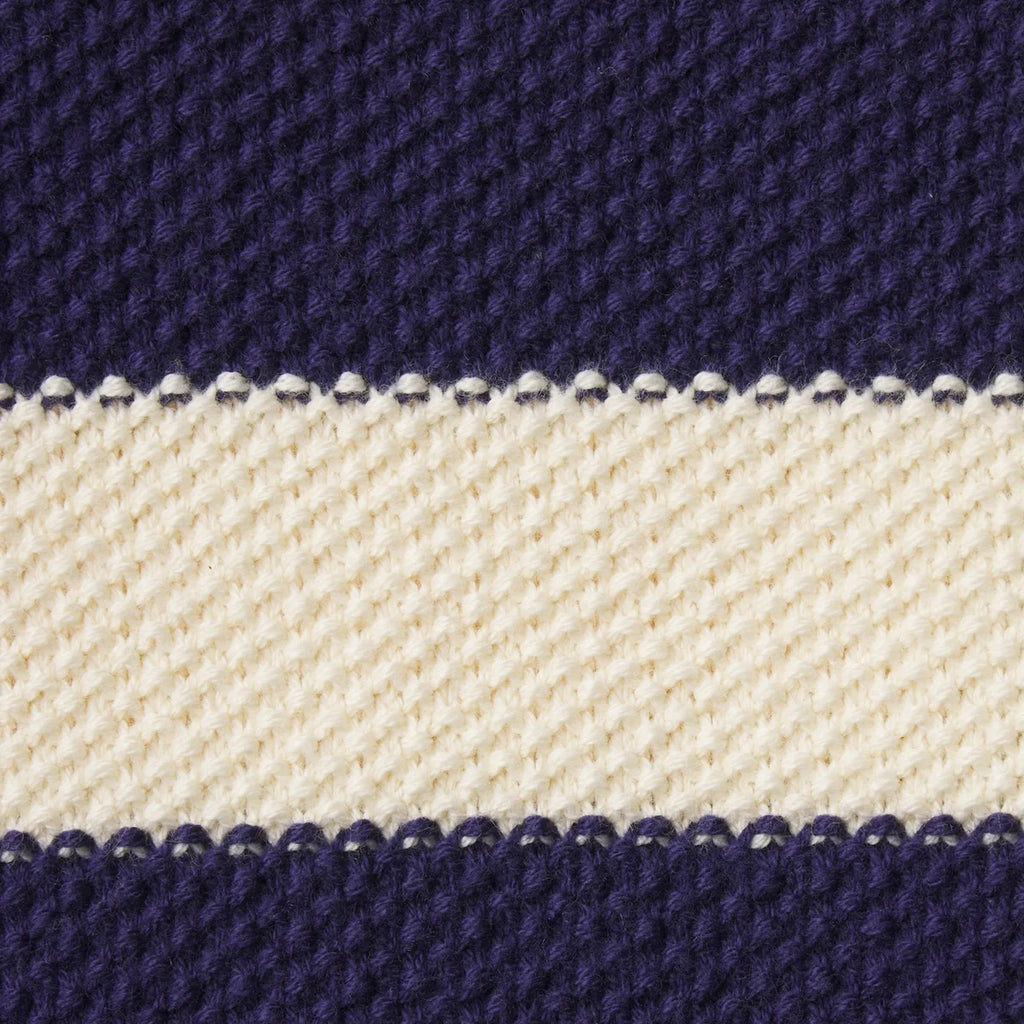 Trovata Rafa Zip-Up Hoodie Antique White/Navy Stripe