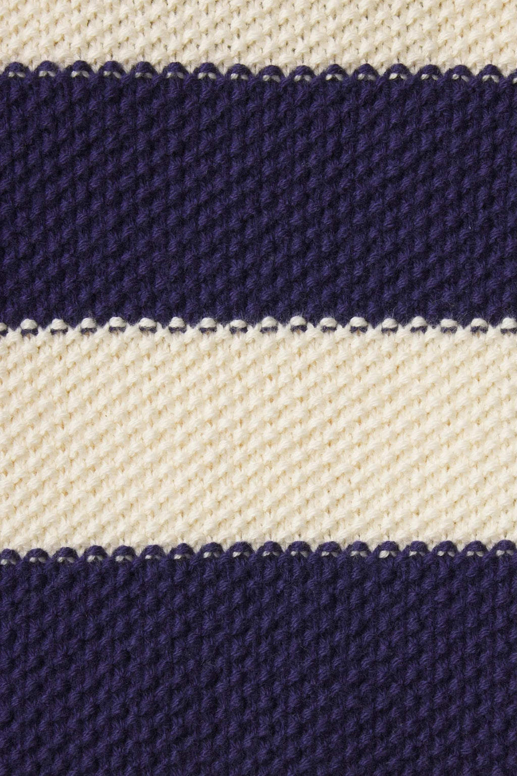 Trovata Rafa Zip-Up Hoodie Antique White/Navy Stripe