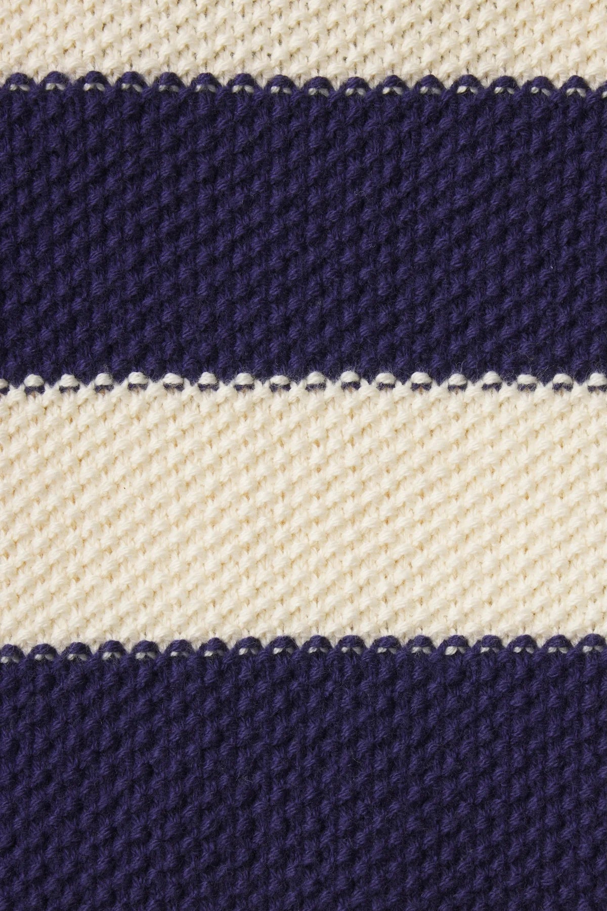 Trovata Rafa Zip-Up Hoodie Antique White/Navy Stripe