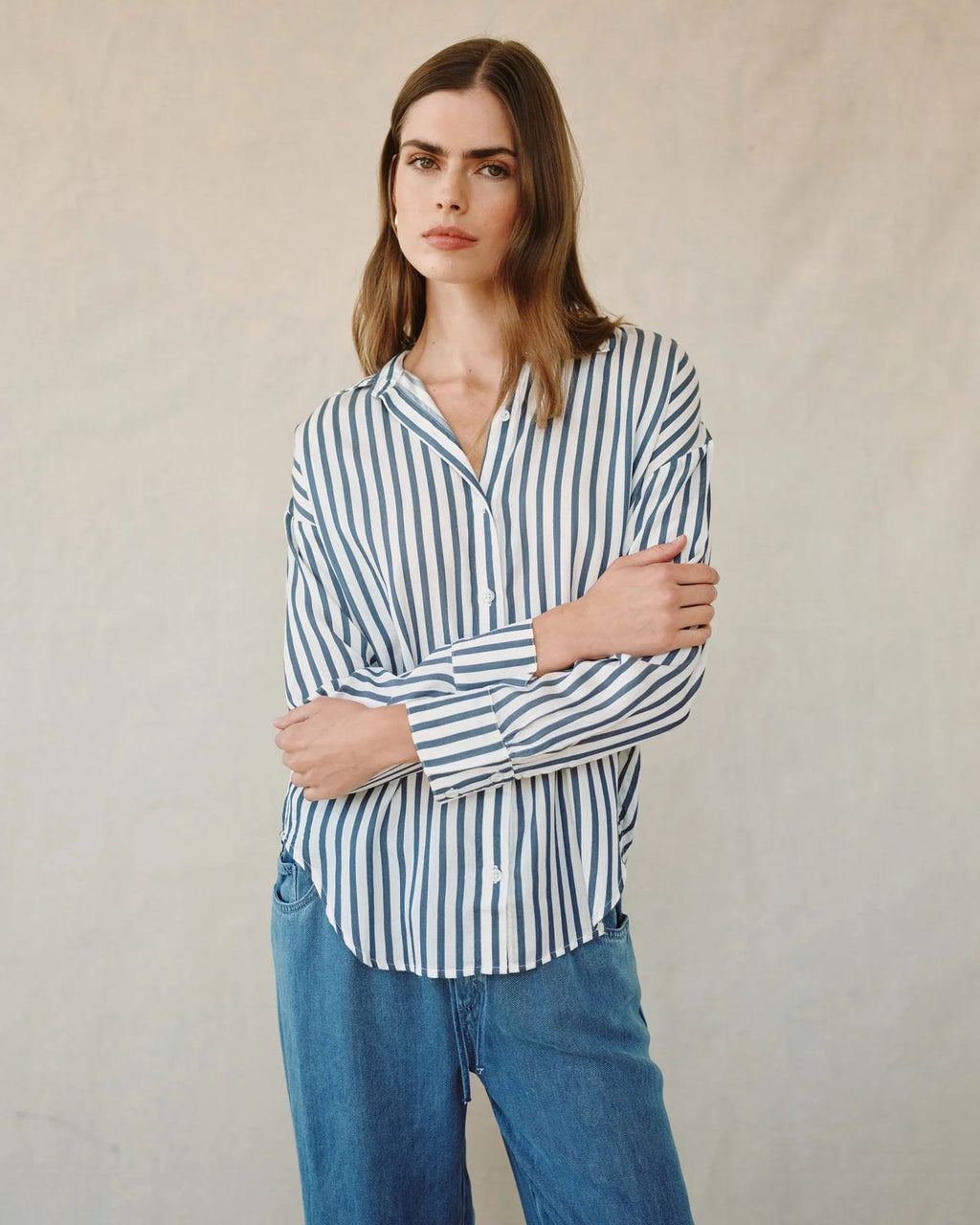 Bella Dahl Stripe Oversized Button Down