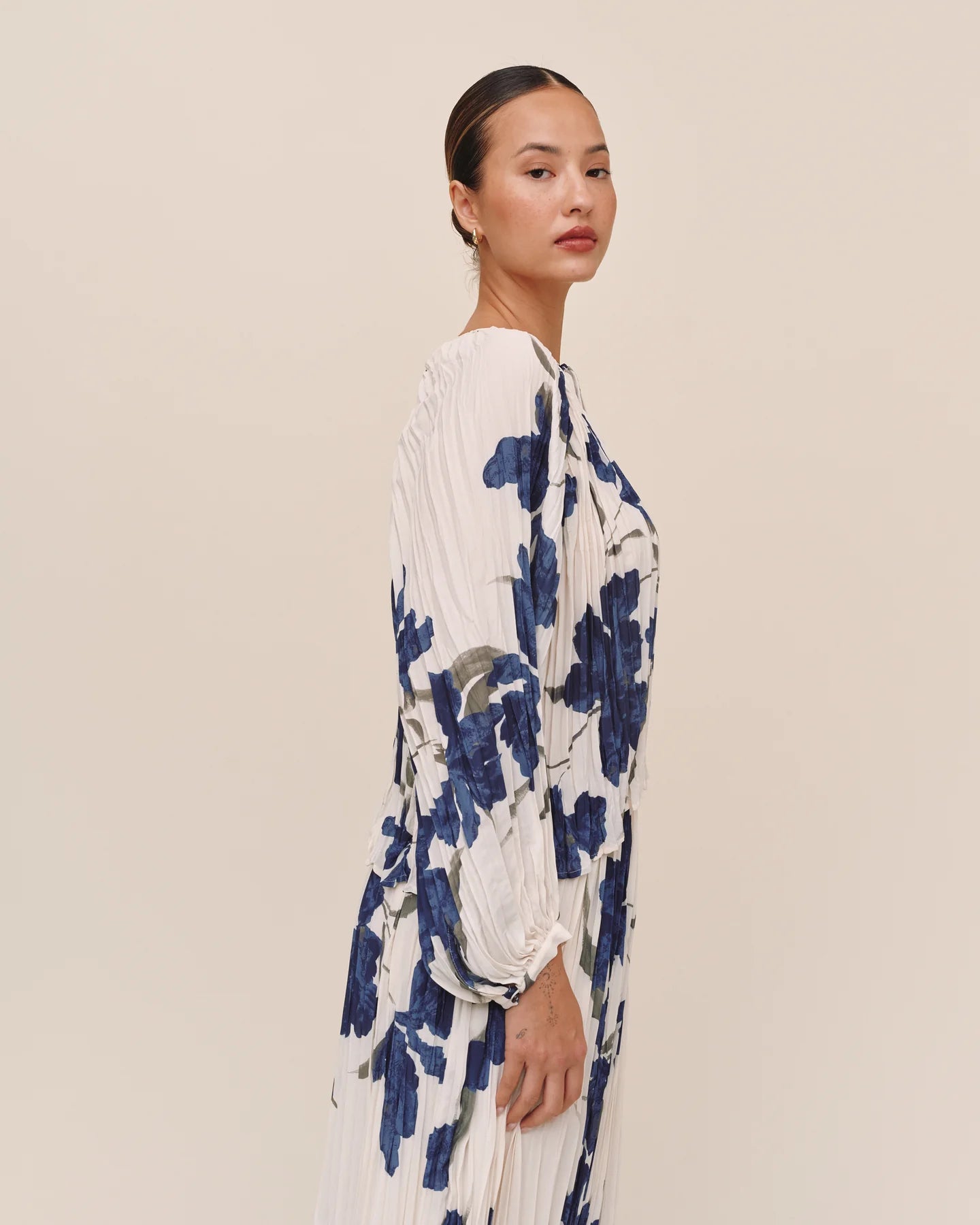 Bella Dahl Pleated Tie Front Top