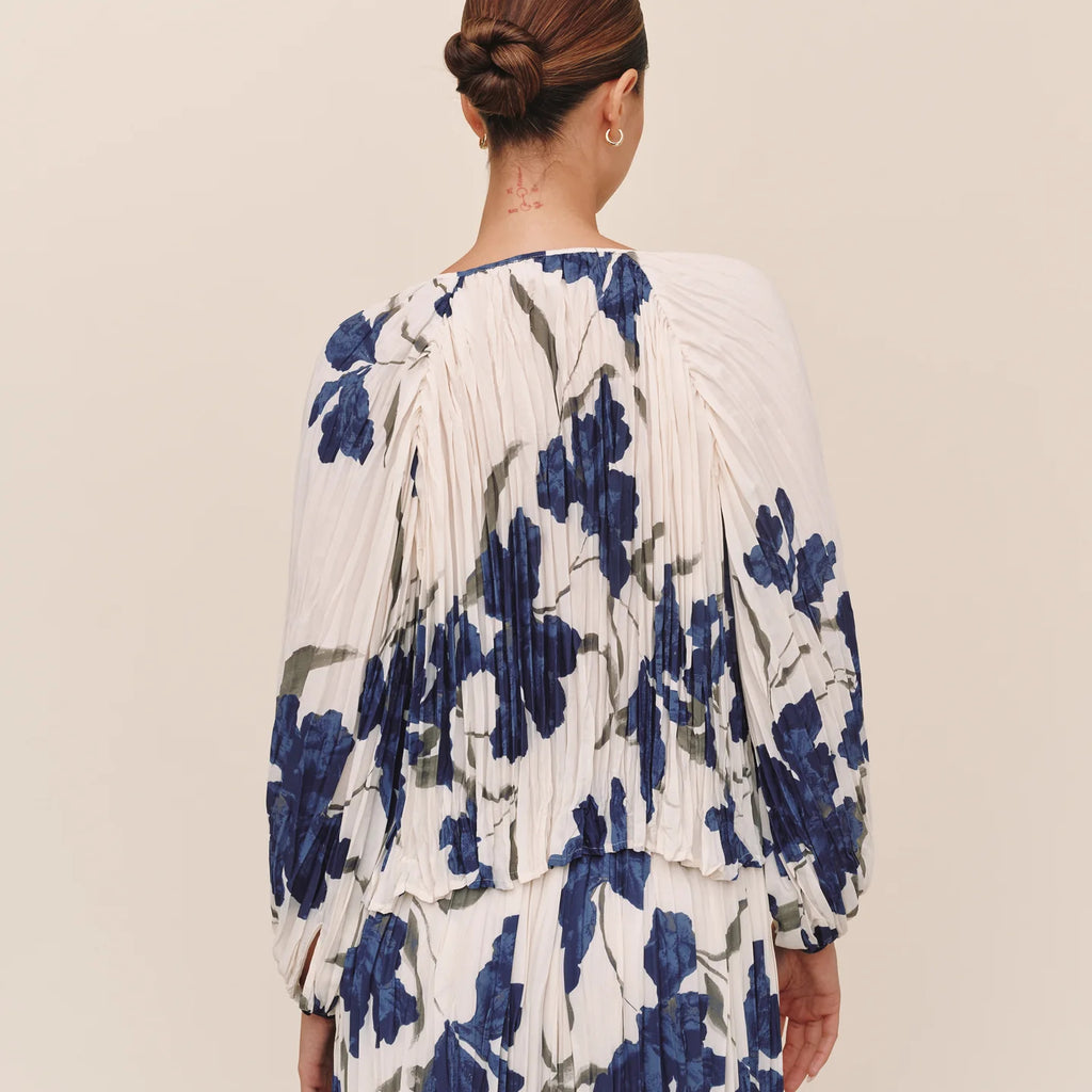 Bella Dahl Pleated Tie Front Top