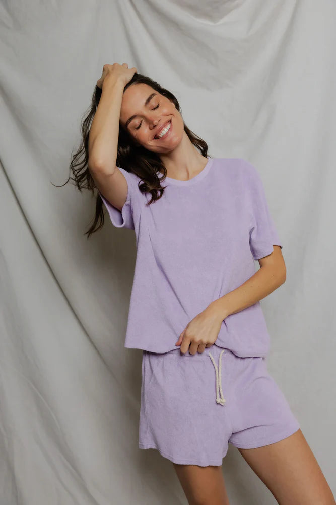 Perfect White Tee Summer Loop Terry Sweatshort