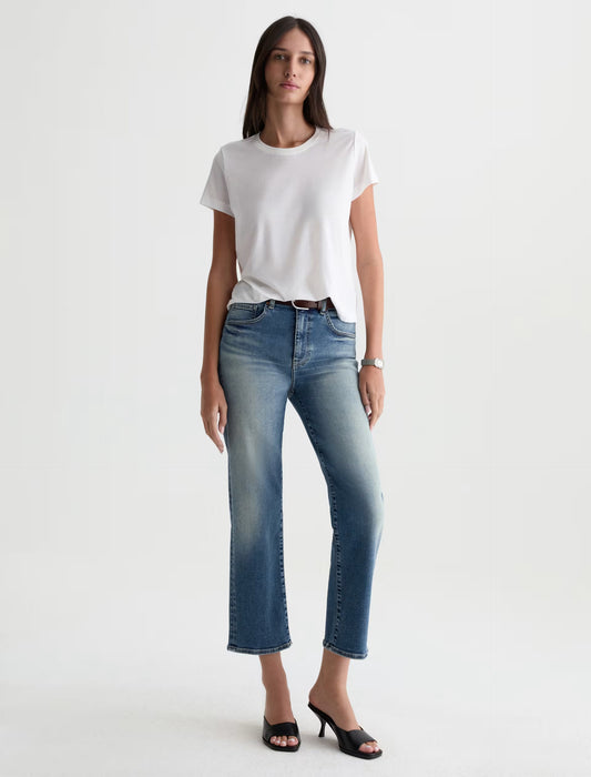 AG Brinley Crop Mid-Rise Straight Jean