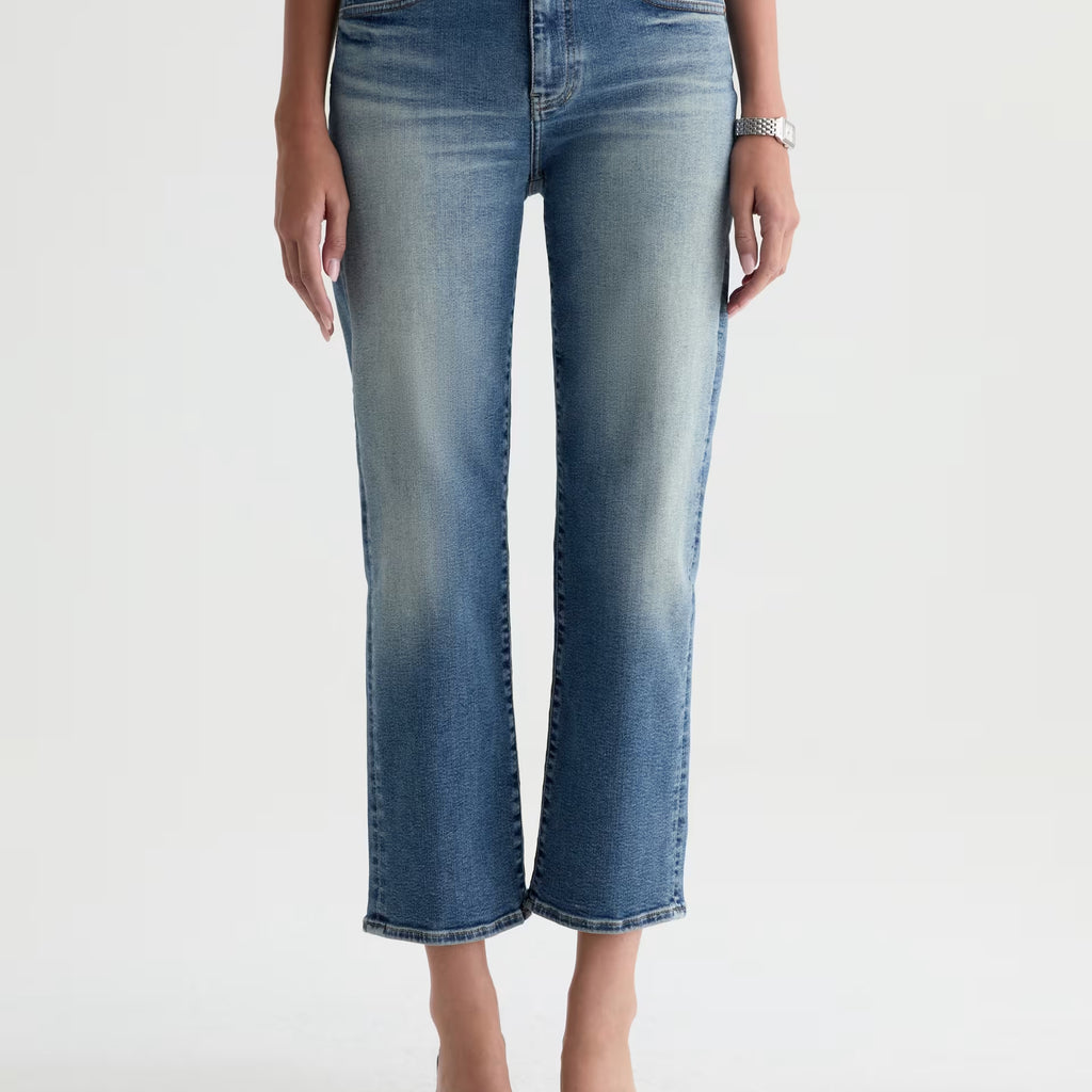 AG Brinley Crop Mid-Rise Straight Jean
