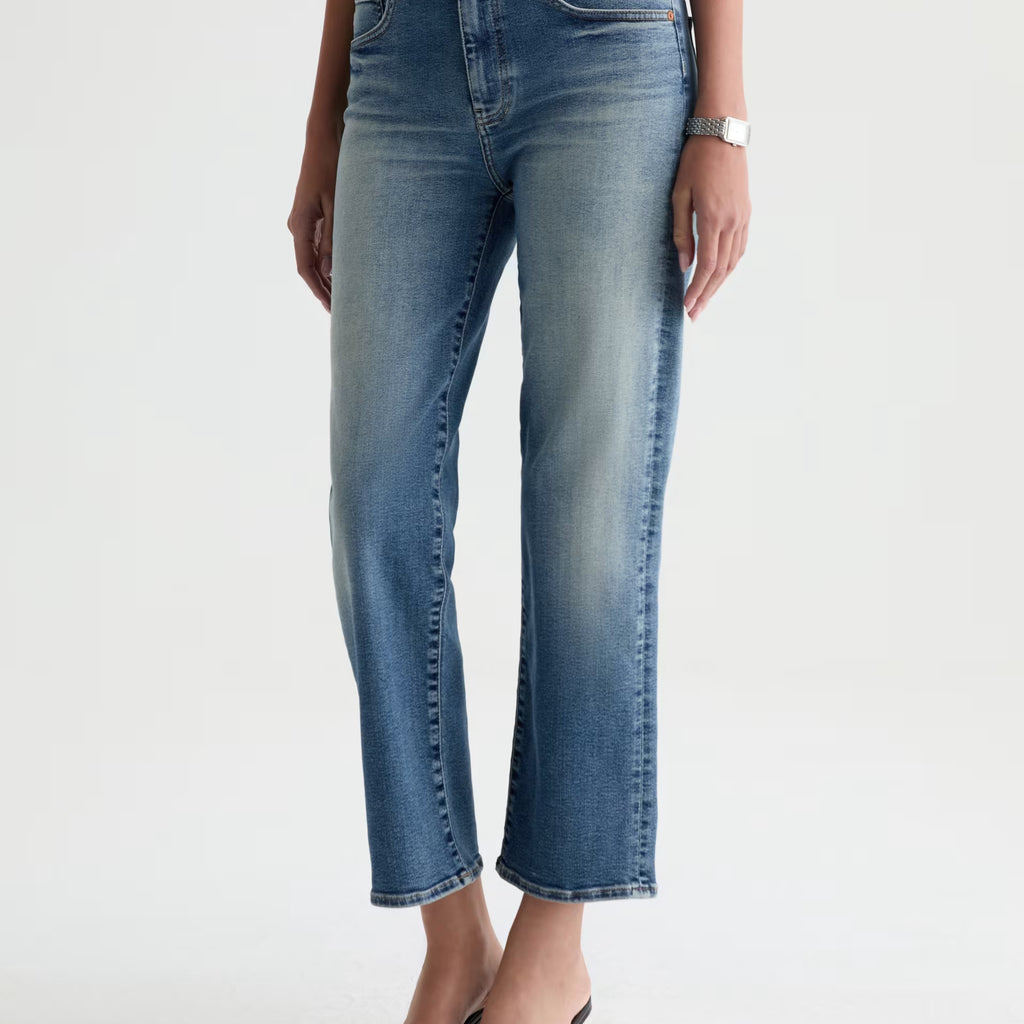 AG Brinley Crop Mid-Rise Straight Jean