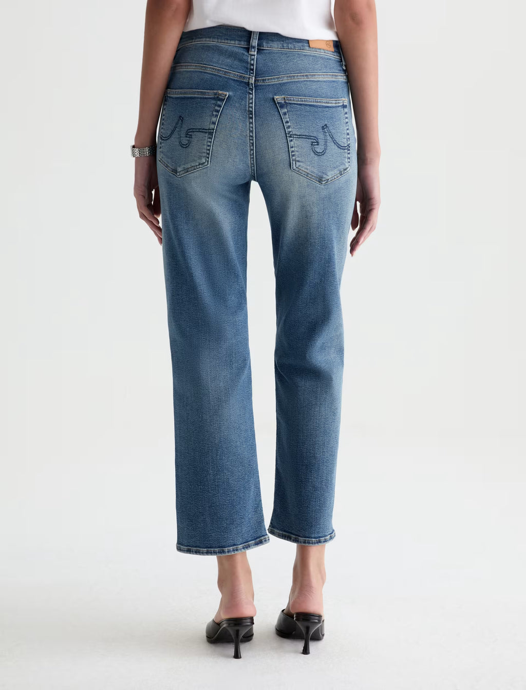 AG Brinley Crop Mid-Rise Straight Jean