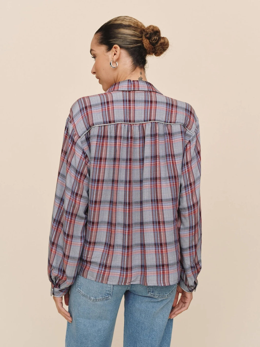 Bella Dahl Trimmed Flowy Shirt