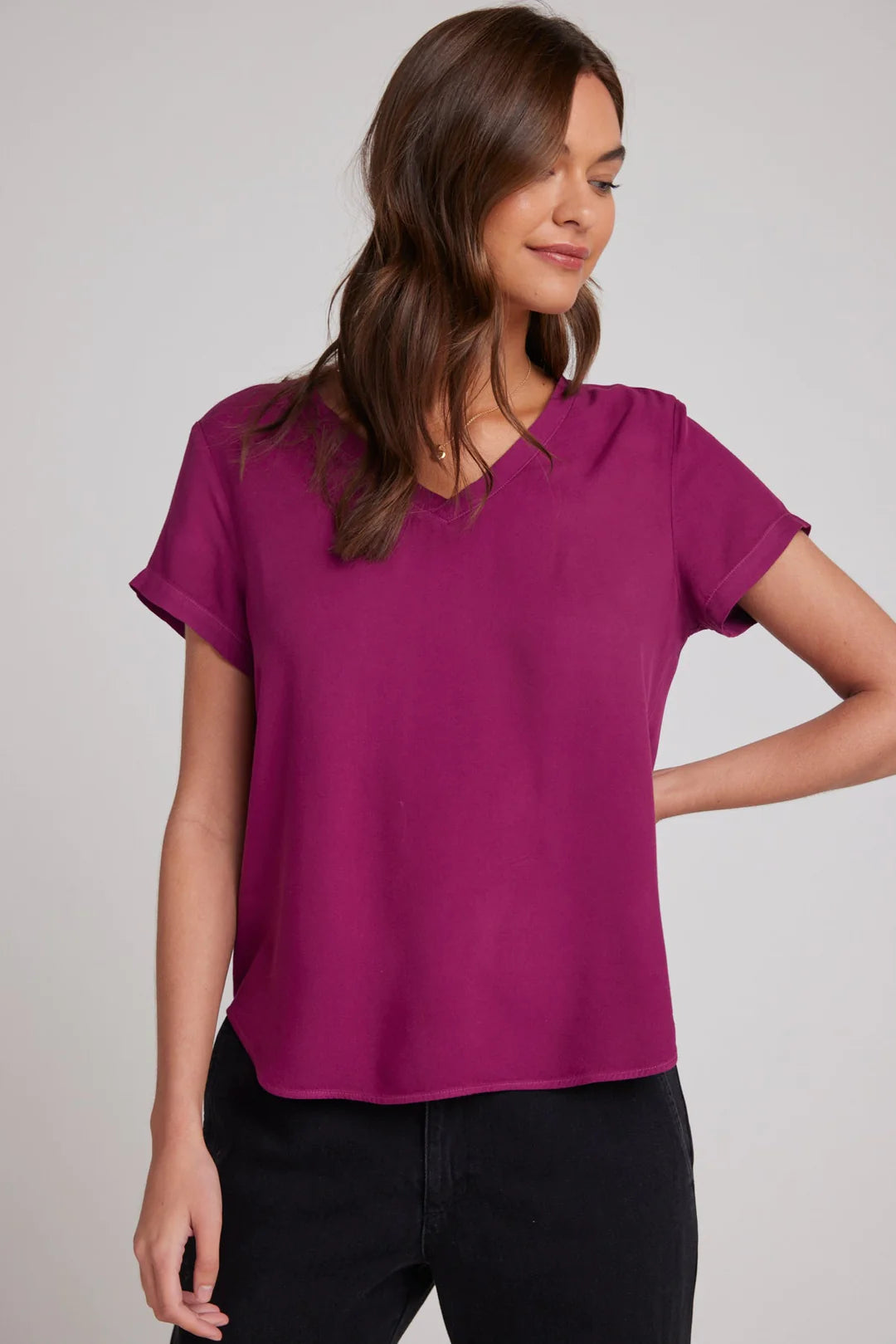 Bella Dahl V Neck Tee Puritan Cape Cod