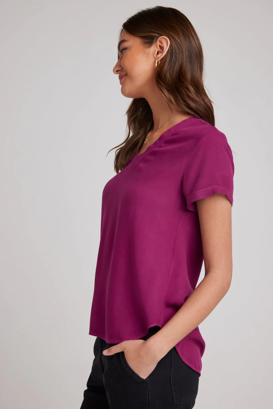 Bella Dahl V Neck Tee Puritan Cape Cod