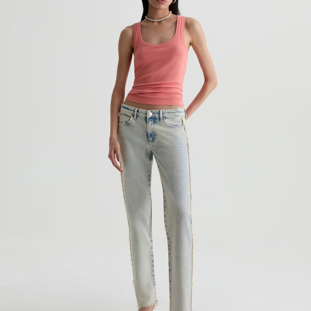 AG Sandra Low-Rise Straight Jean