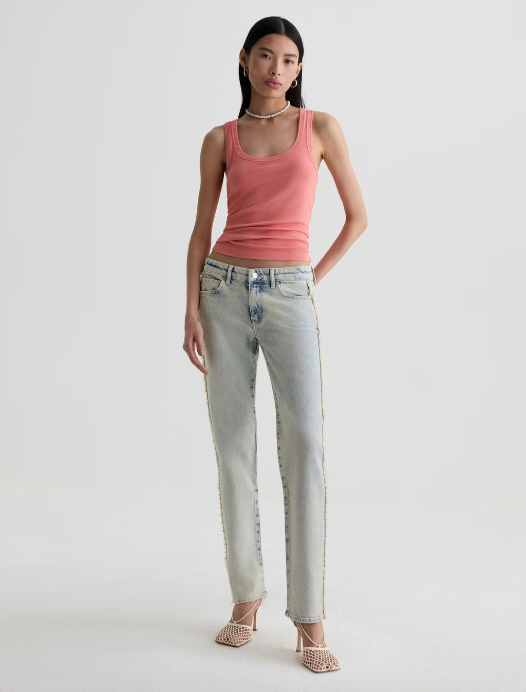 AG Sandra Low-Rise Straight Jean