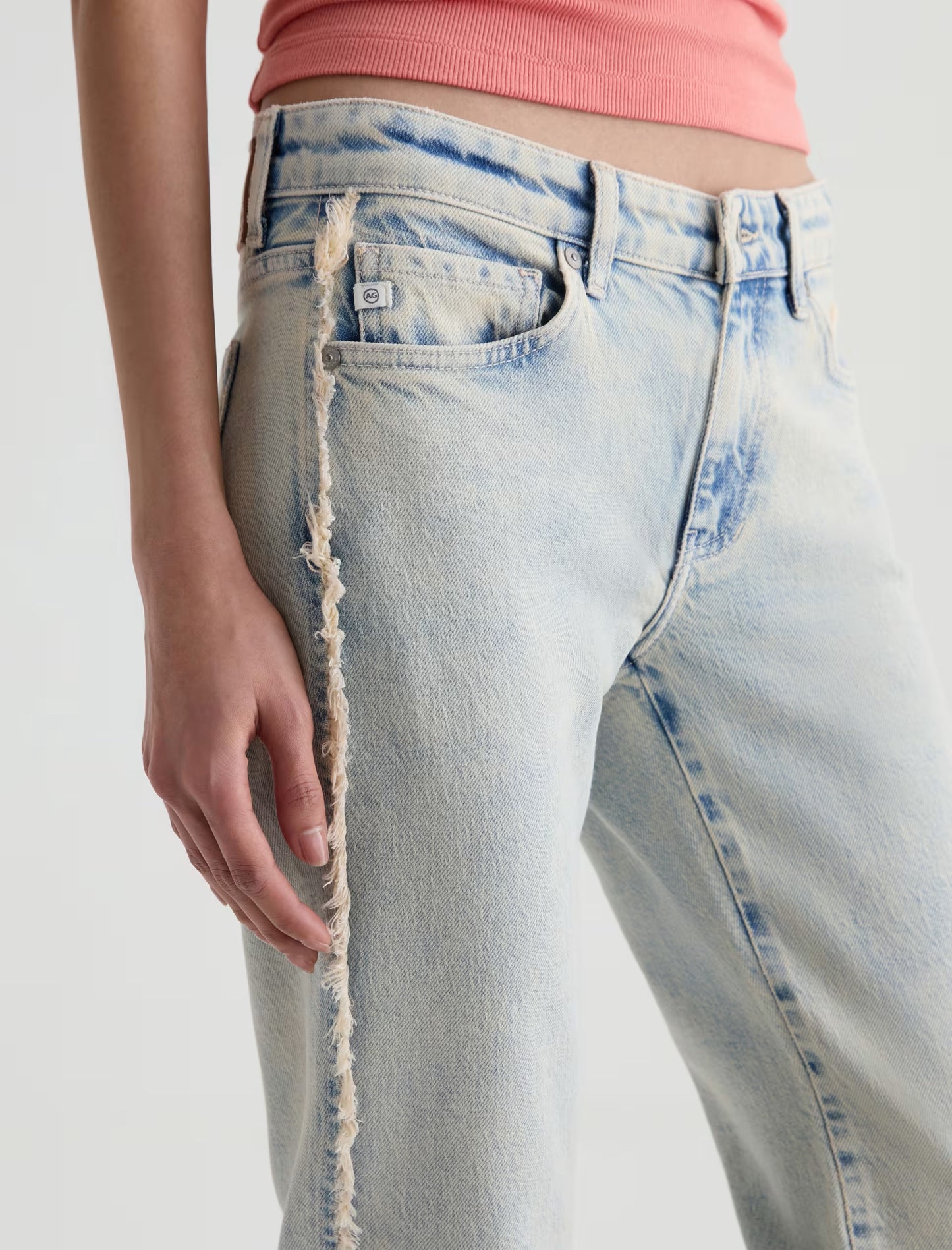 AG Sandra Low-Rise Straight Jean