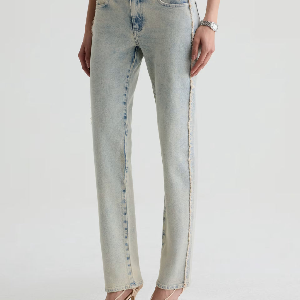 AG Sandra Low-Rise Straight Jean