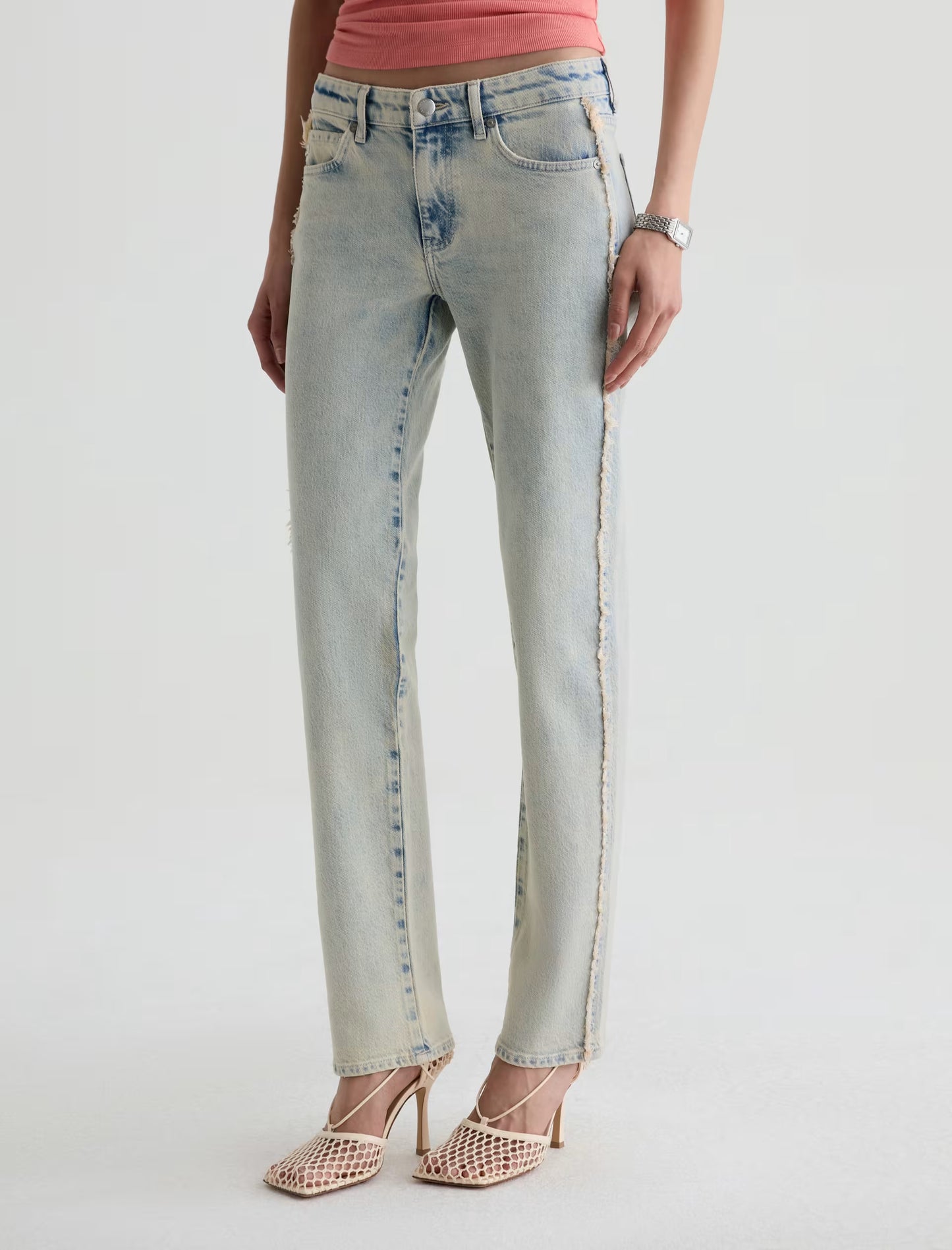 AG Sandra Low-Rise Straight Jean