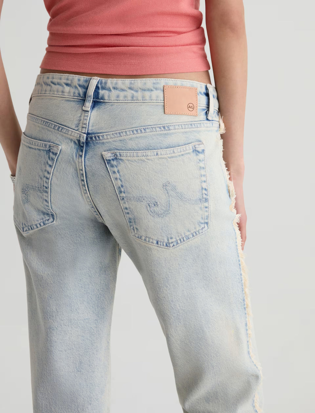 AG Sandra Low-Rise Straight Jean