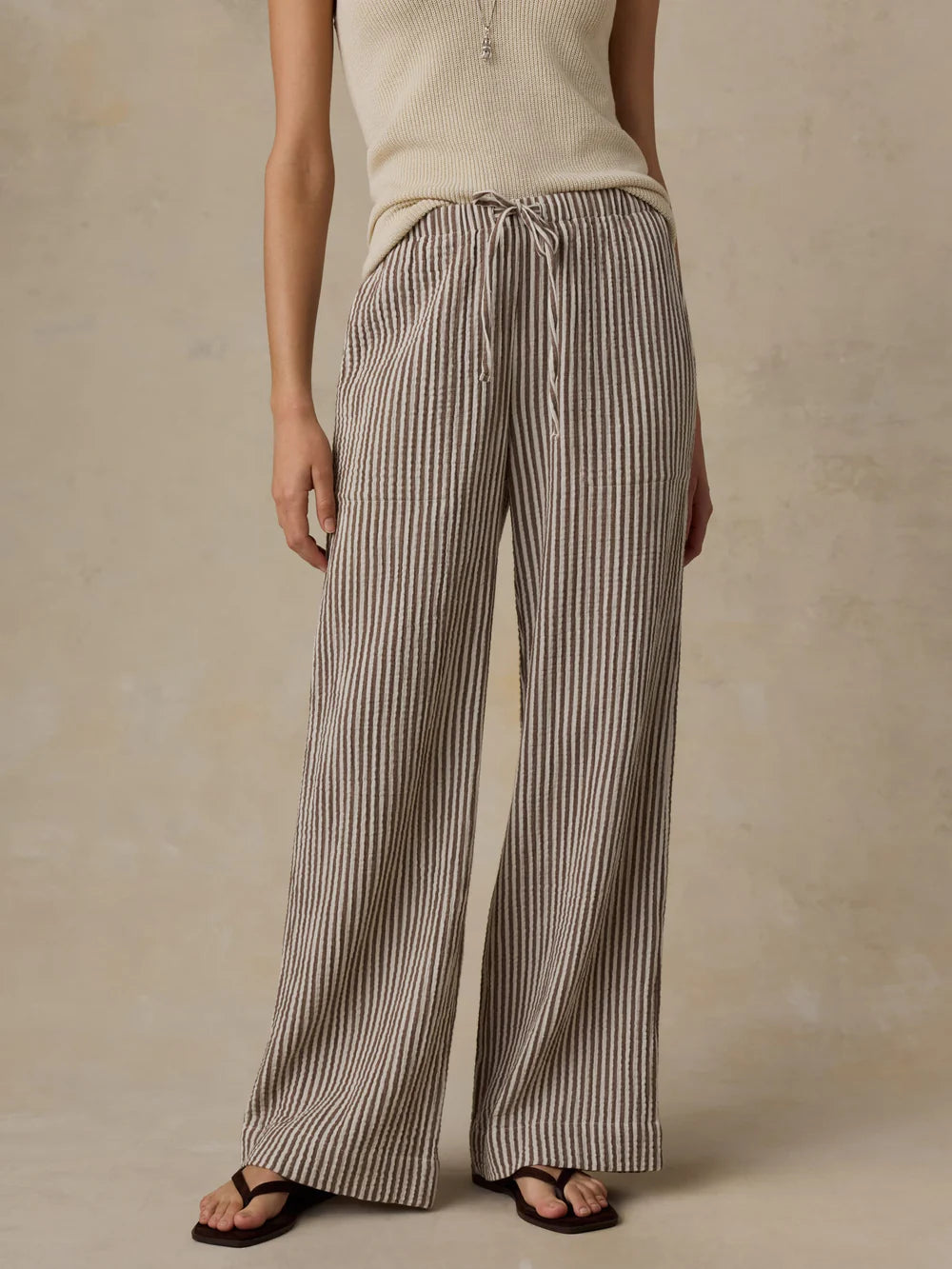Faherty Dune Cotton Gauze Laidback Pant