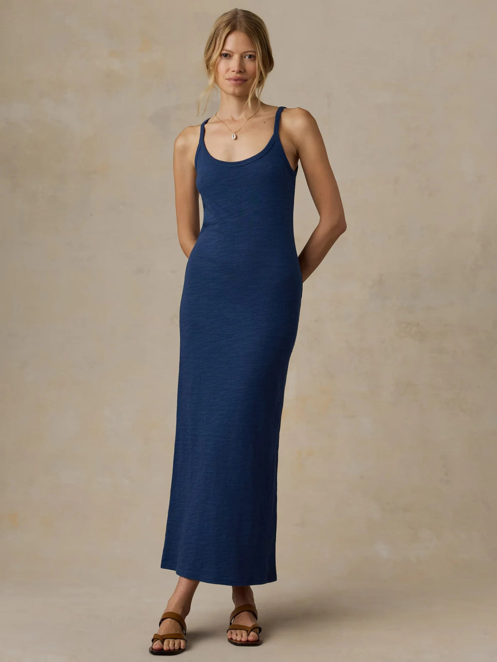 Faherty Sunwashed Slub Tank Dress